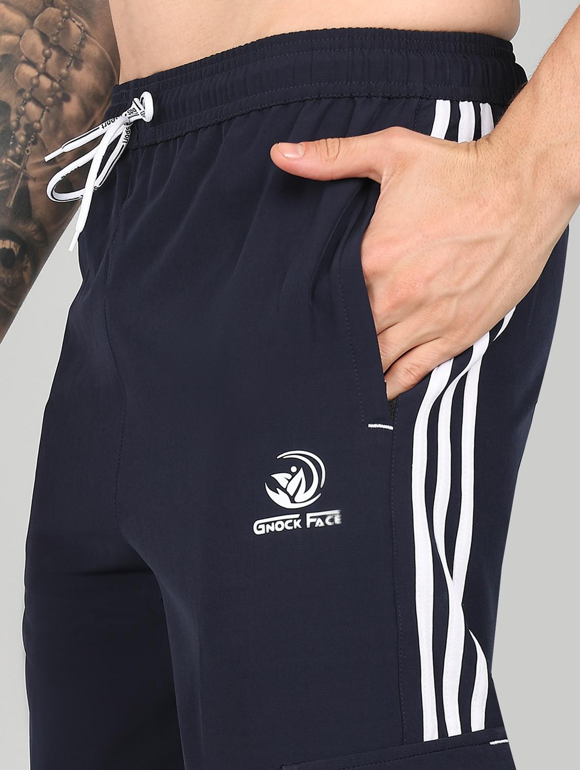 men mid rise side taped full length track pant - 21391200 - Standard Image - 5