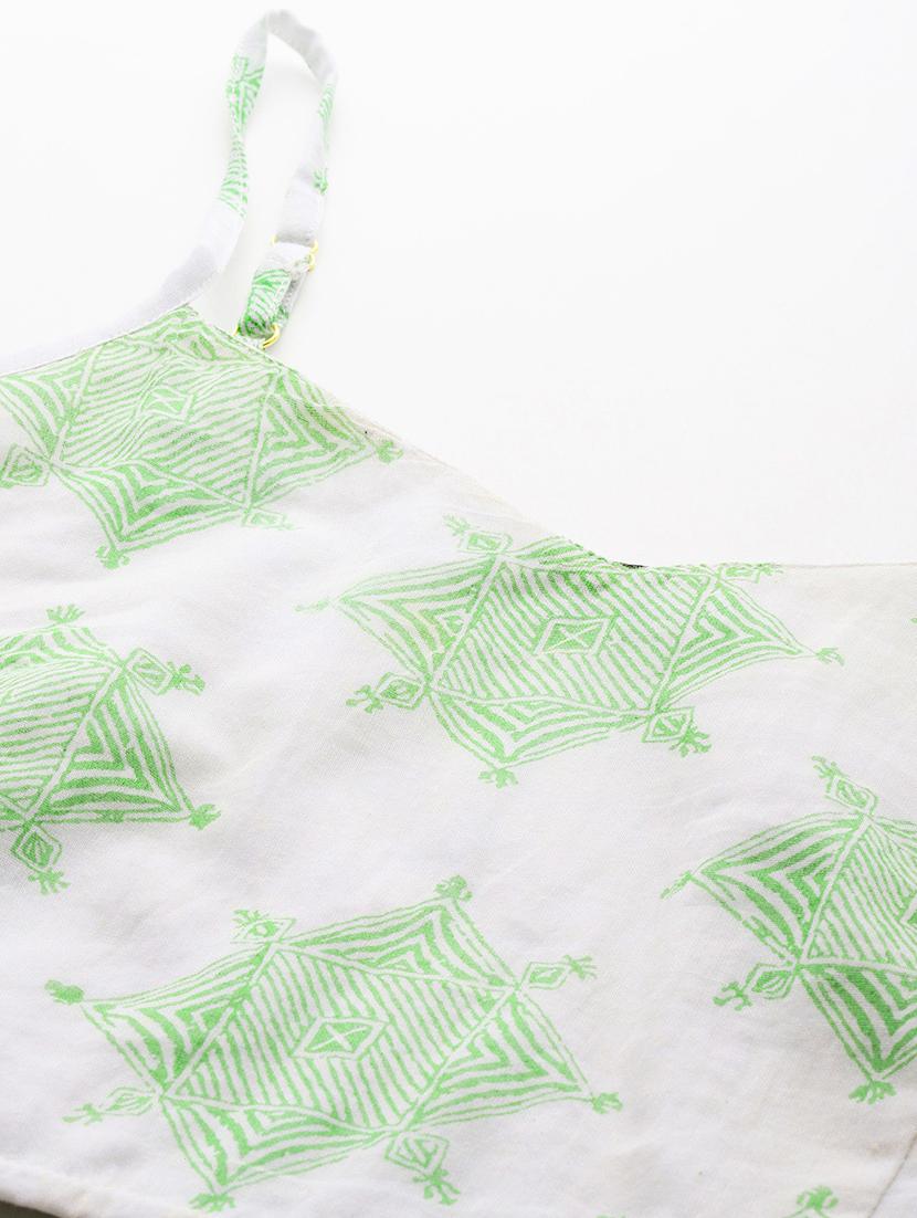 women green geometric printed fusion set - 21391249 - Standard Image - 5