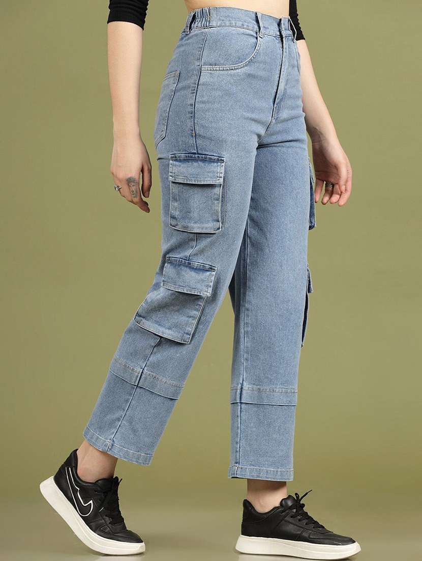 women's high rise solid cargo  - 21391283 -  Standard Image - 3