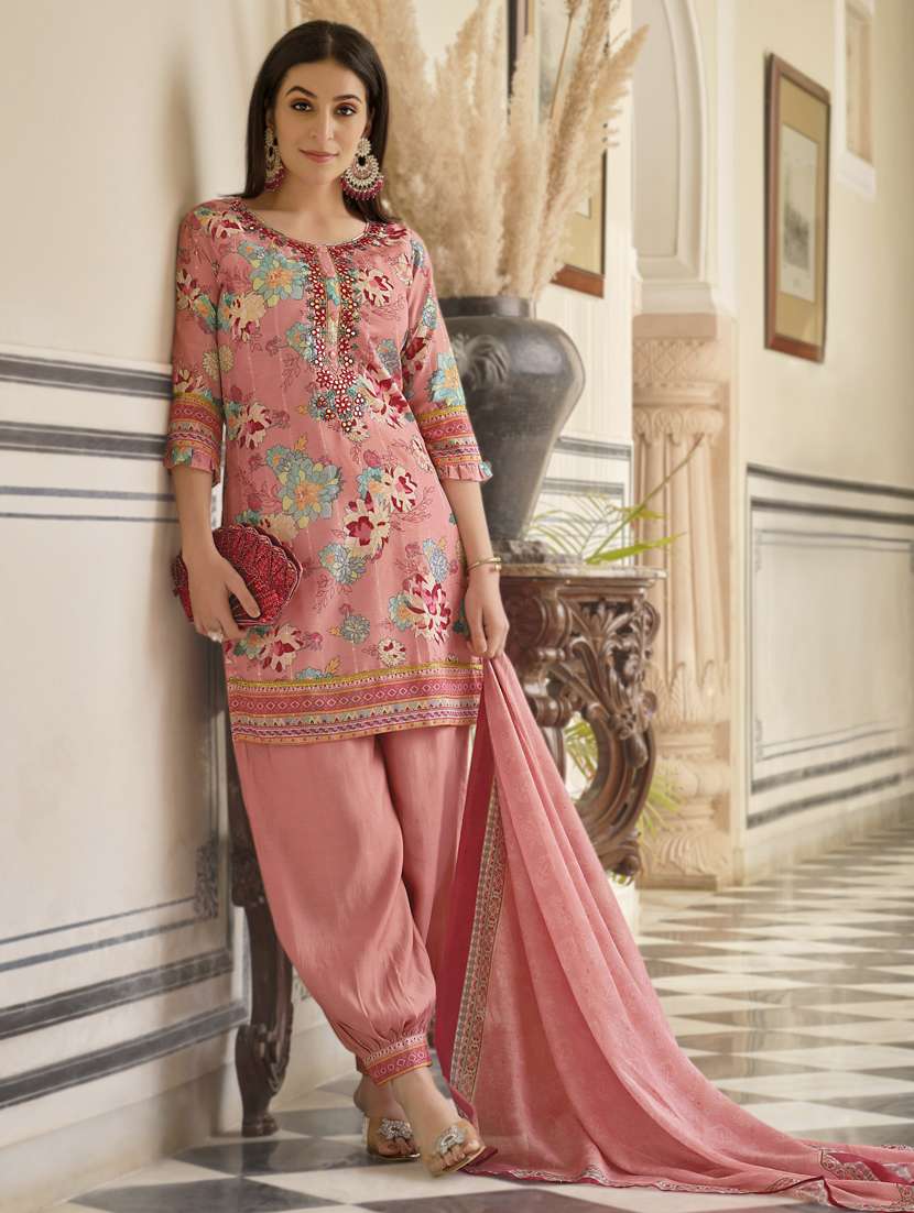 women floral kurta salwar set with dupatta