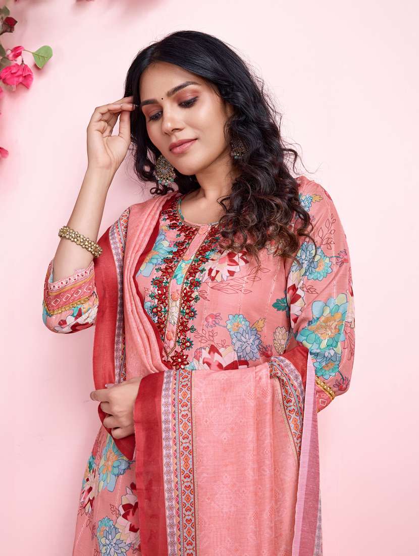 women floral kurta salwar set with dupatta - 21391338 -  Standard Image - 3