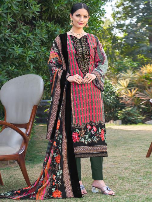 women black embroidered suit set - 21391361 - Standard Image - 0