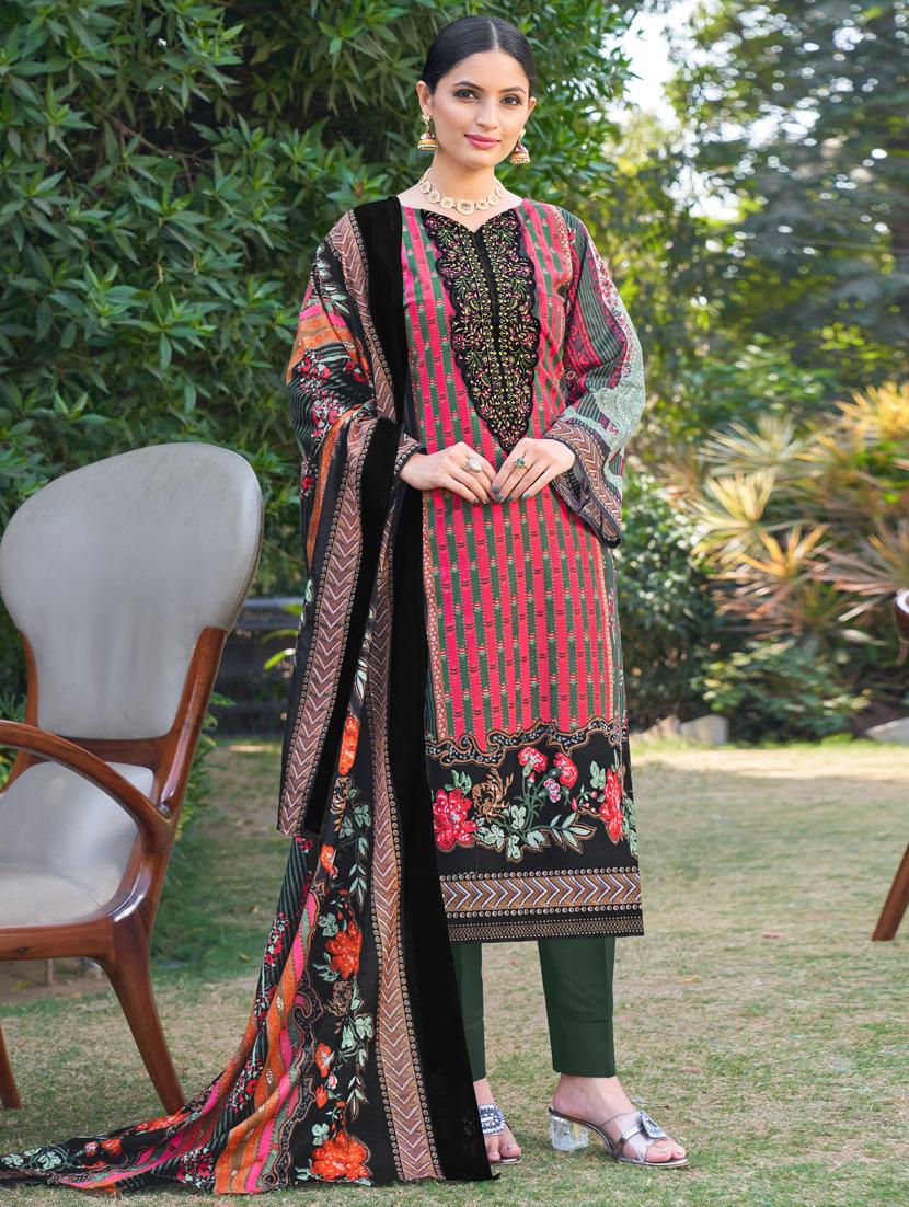 women black embroidered suit set - 21391361 - Zoom Image - 0