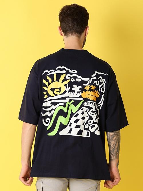 men crew neck back print t-shirt - 21391681 -  Standard Image - 0