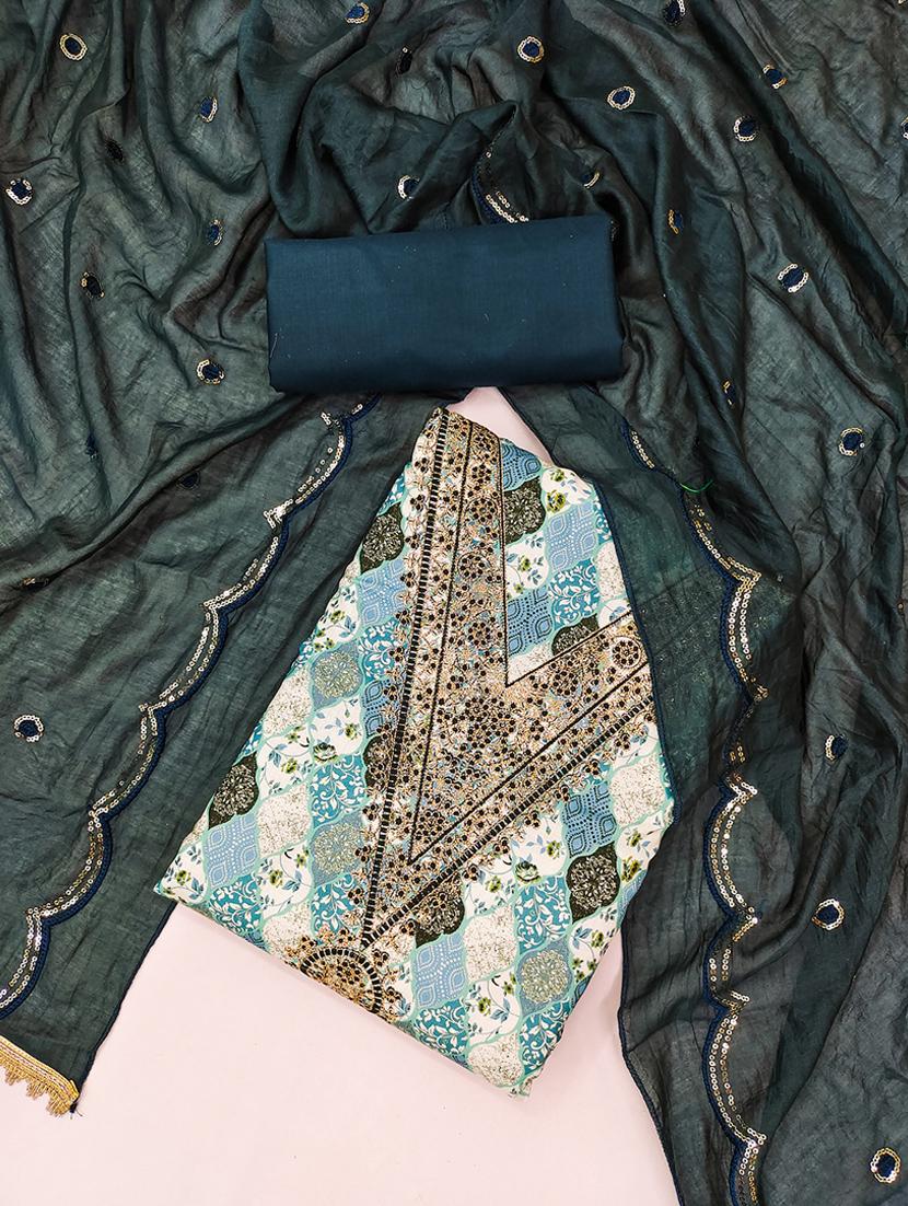 women embroidered unstitched suits - 21391851 - Standard Image - 3