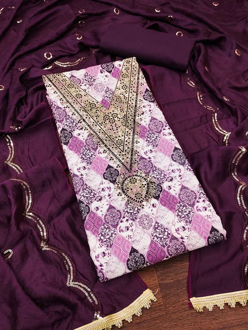women embroidered unstitched suits - 21391859 - Zoom Image - 0