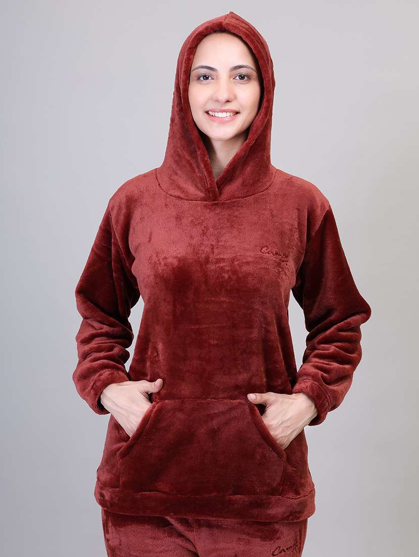 women brown wool pyjama set - 21391975 -  Standard Image - 5