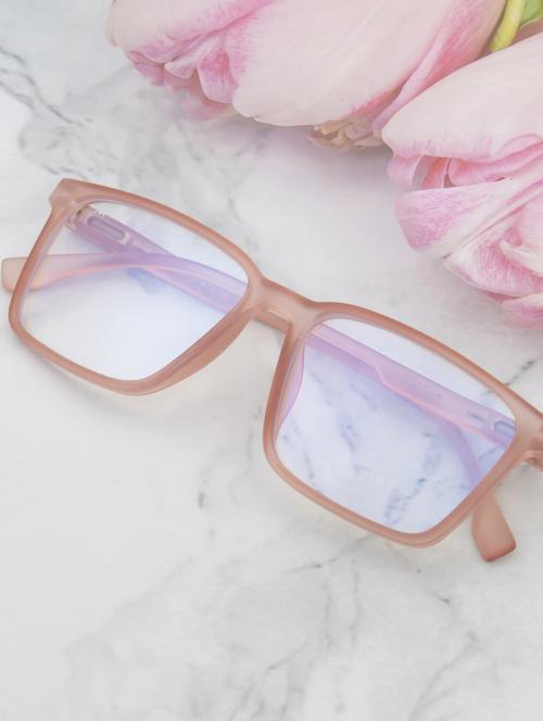 ted smith hustle bluecut & antiglare computer eyeglasses| wayfarer|blue light blocking| brown casual spectacles| 53-16-140 - 21392012 -  Standard Image - 0
