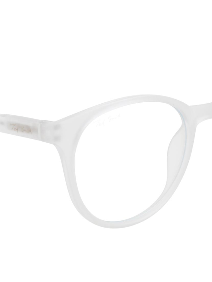 ted smith hustle bluecut & antiglare computer eyeglasses| round|blue light blocking| white casual spectacles| 50-19-140 - 21392041 - Standard Image - 3