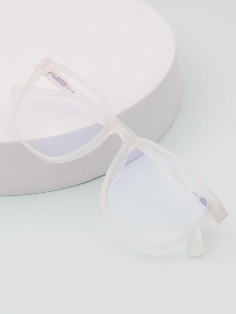 ted smith hustle bluecut & antiglare computer eyeglasses| wayfarer|blue light blocking| white casual spectacles| 53-17-140 - 21392042 -  Zoom Image - 0