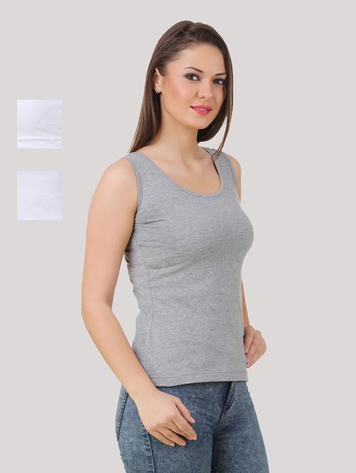 pack of 3 multi colored cotton camisole - 21392280 - Standard Image - 0
