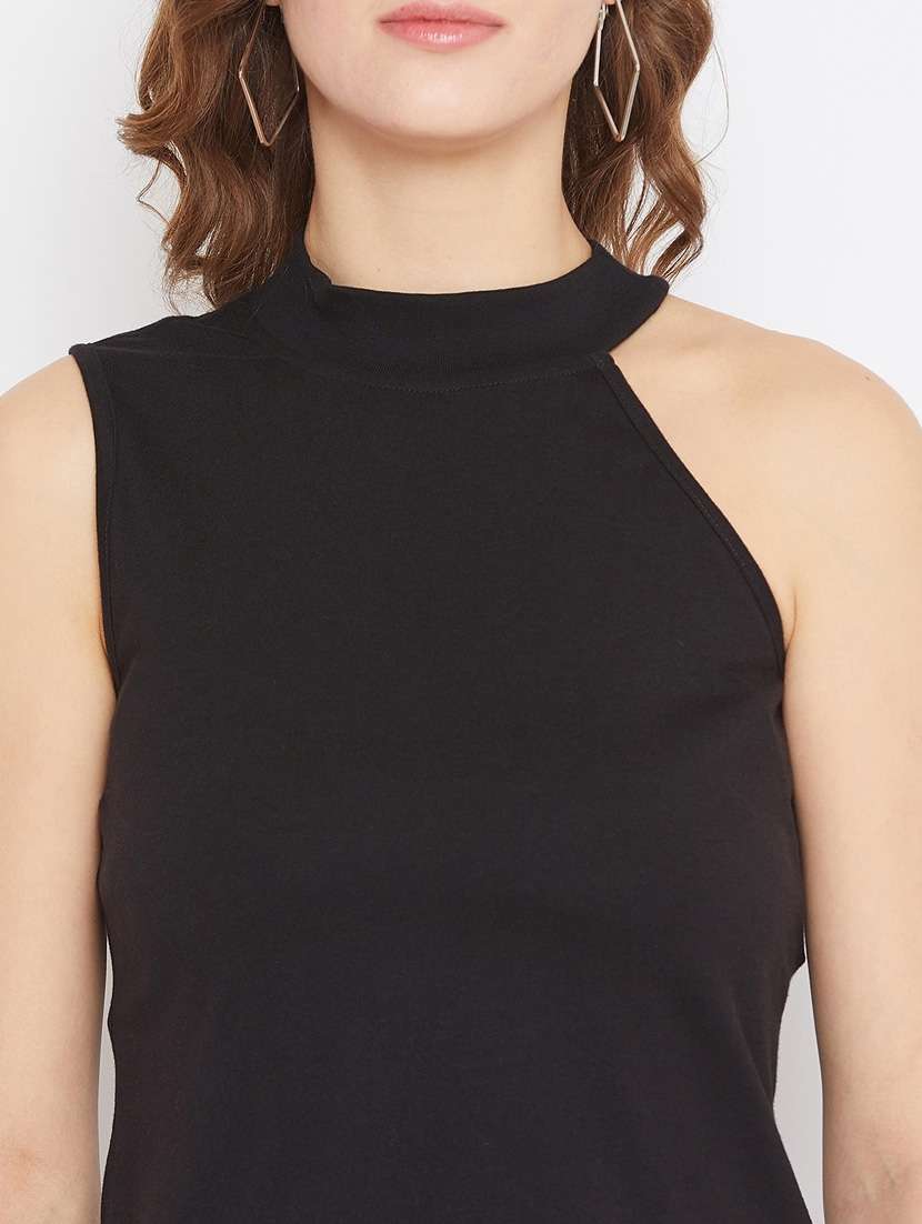 women black solids sleeveless top - 21392312 -  Standard Image - 5