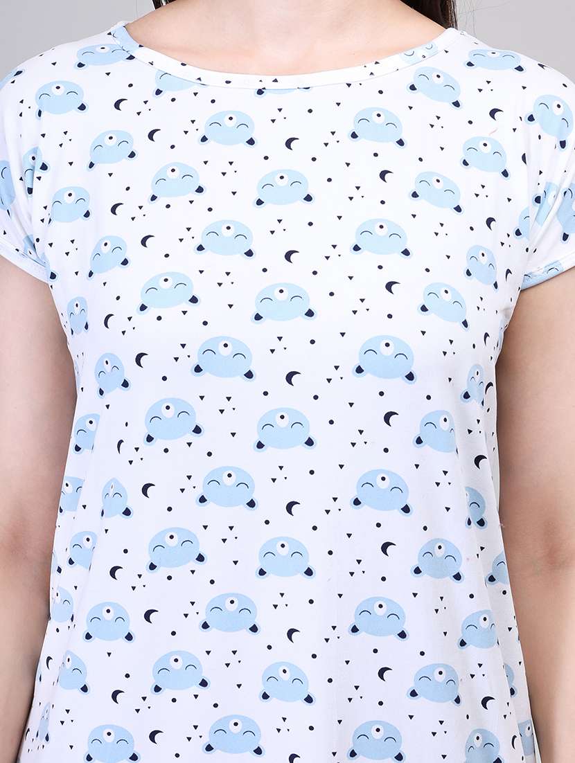 women white cotton sleepshirt - 21392326 -  Standard Image - 5