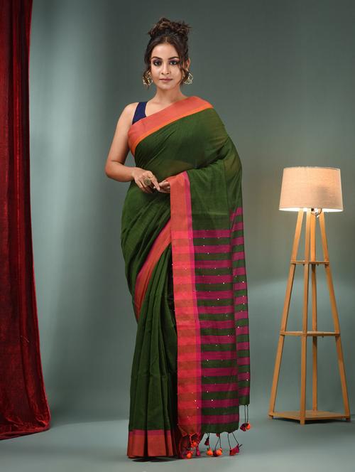 women self design handloom saree with blouse - 21392674 -  Standard Image - 0