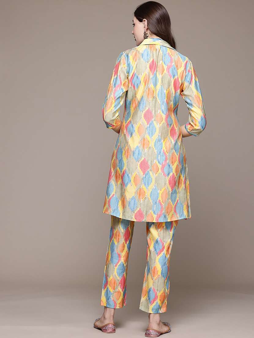 women multi color printed co-ord sets - 21393218 -  Standard Image - 3