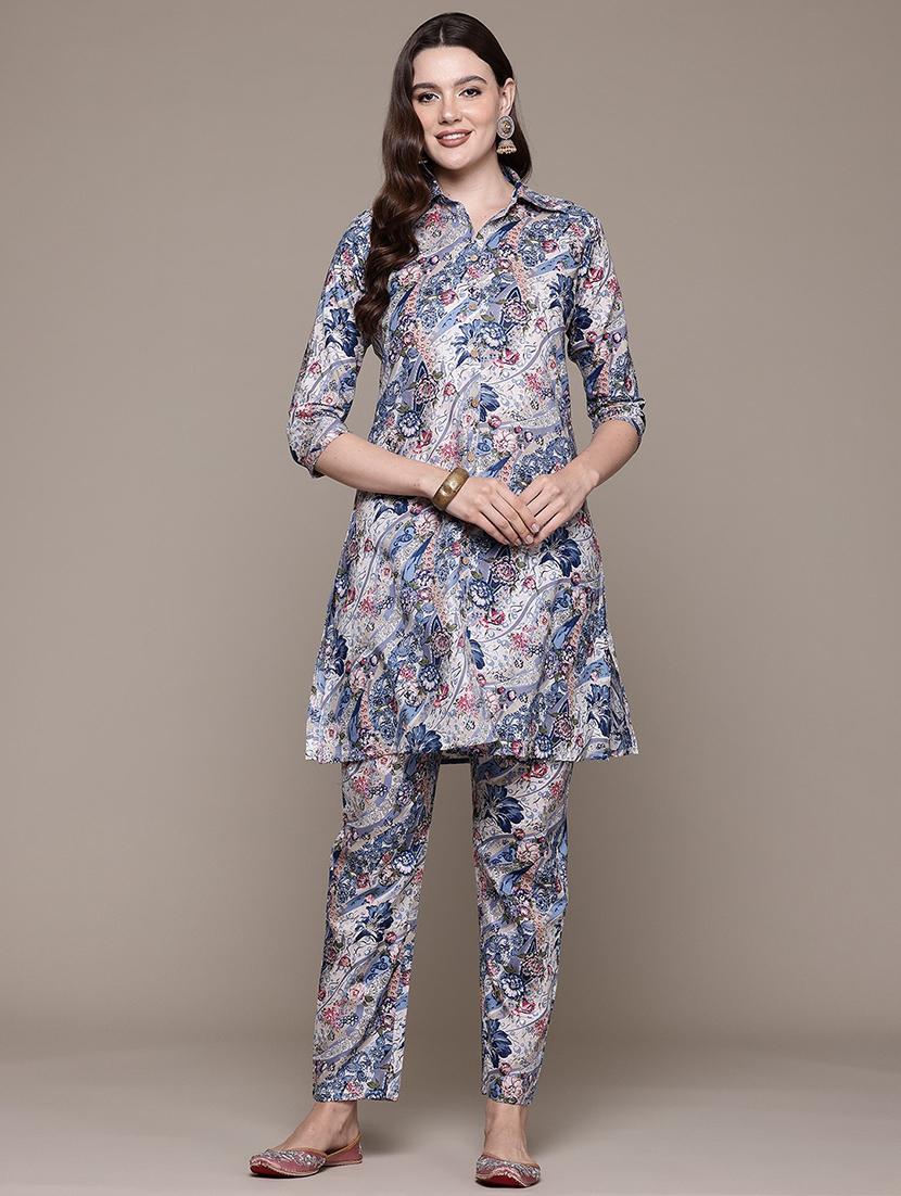 women printed ethnic co-ord set