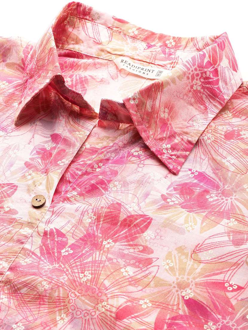 women shirt collar printed co-ord set - 21393226 - Standard Image - 5