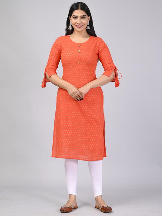 blue viscose straight kurta - 21393384 - Zoom Image - 0
