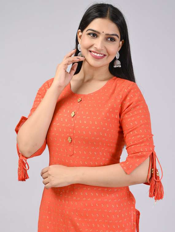 blue viscose straight kurta - 21393384 - Standard Image - 3