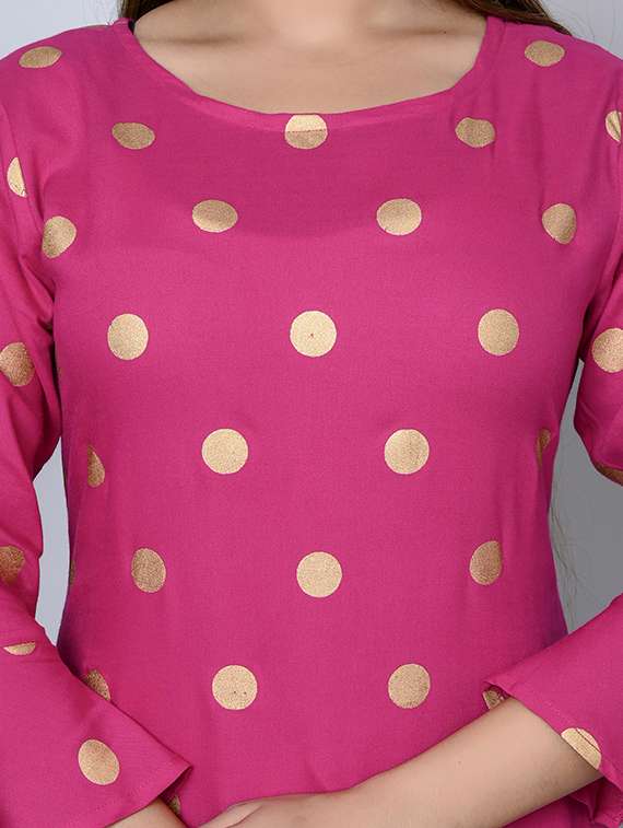 women three quarter sleeve kurta sharara set - 21393488 - Standard Image - 3