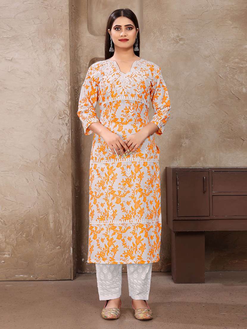 orange cotton coord set - 21393856 - Zoom Image - 0