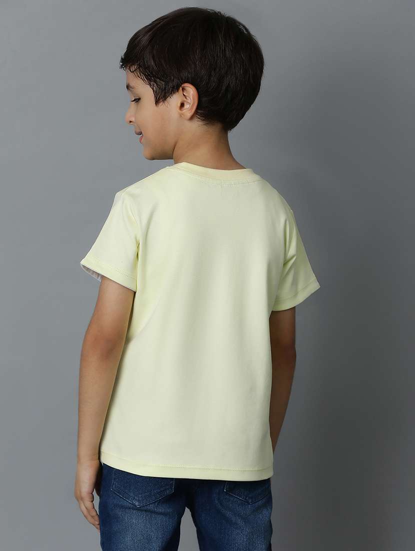 boys yellow cotton t-shirt - 21394954 -  Standard Image - 3