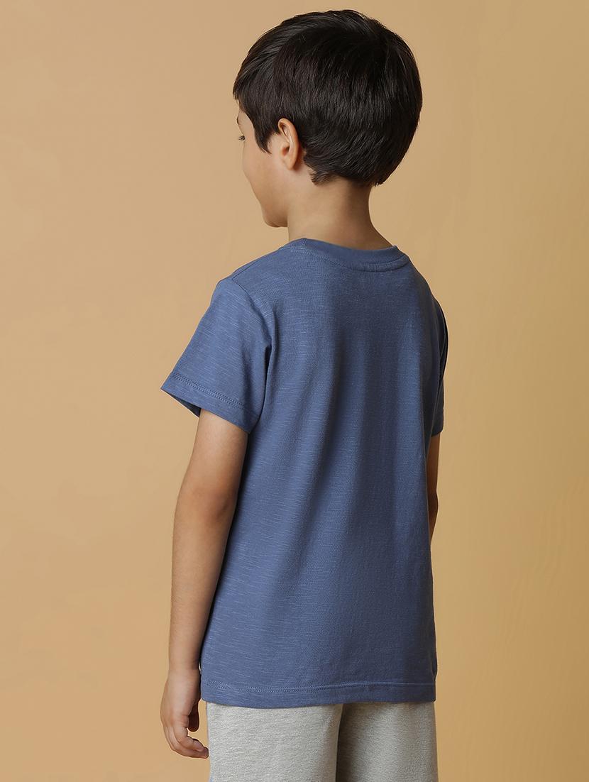 boys blue cotton t-shirt - 21394956 - Standard Image - 3