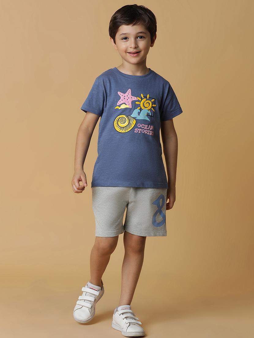 boys blue cotton t-shirt - 21394956 - Standard Image - 5