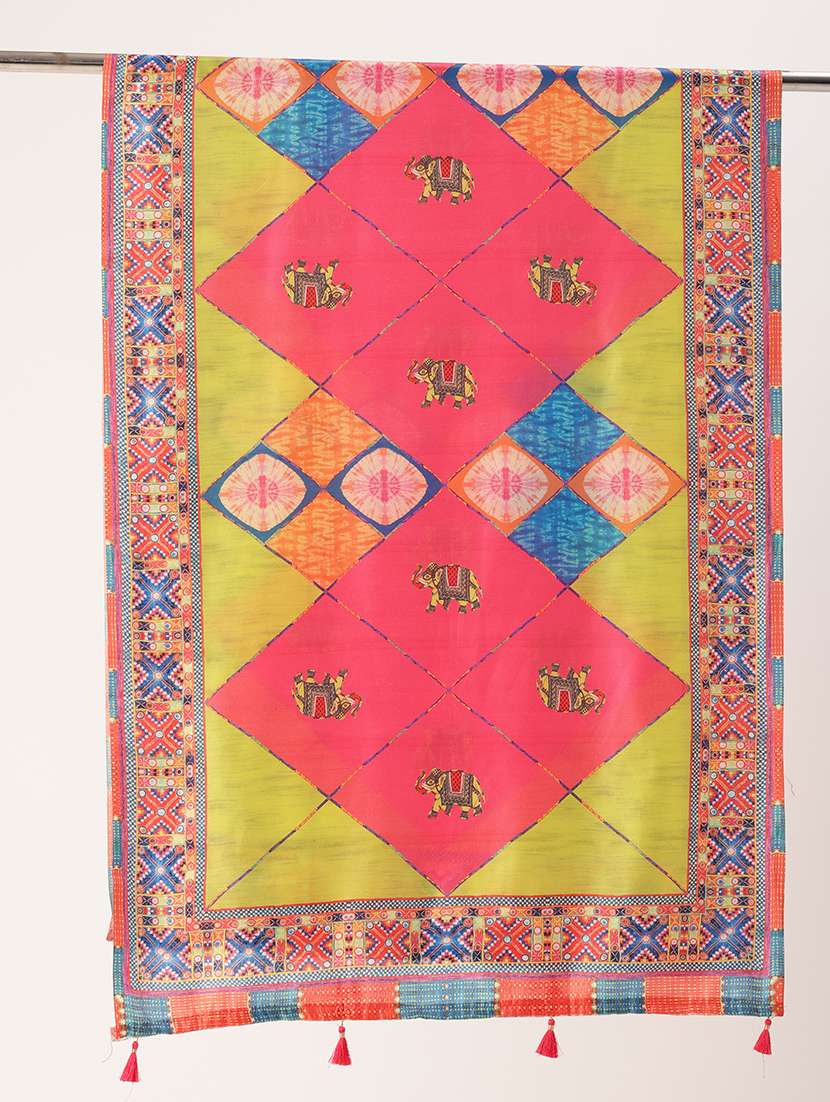 women printed dupatta - 21395449 - Standard Image - 3