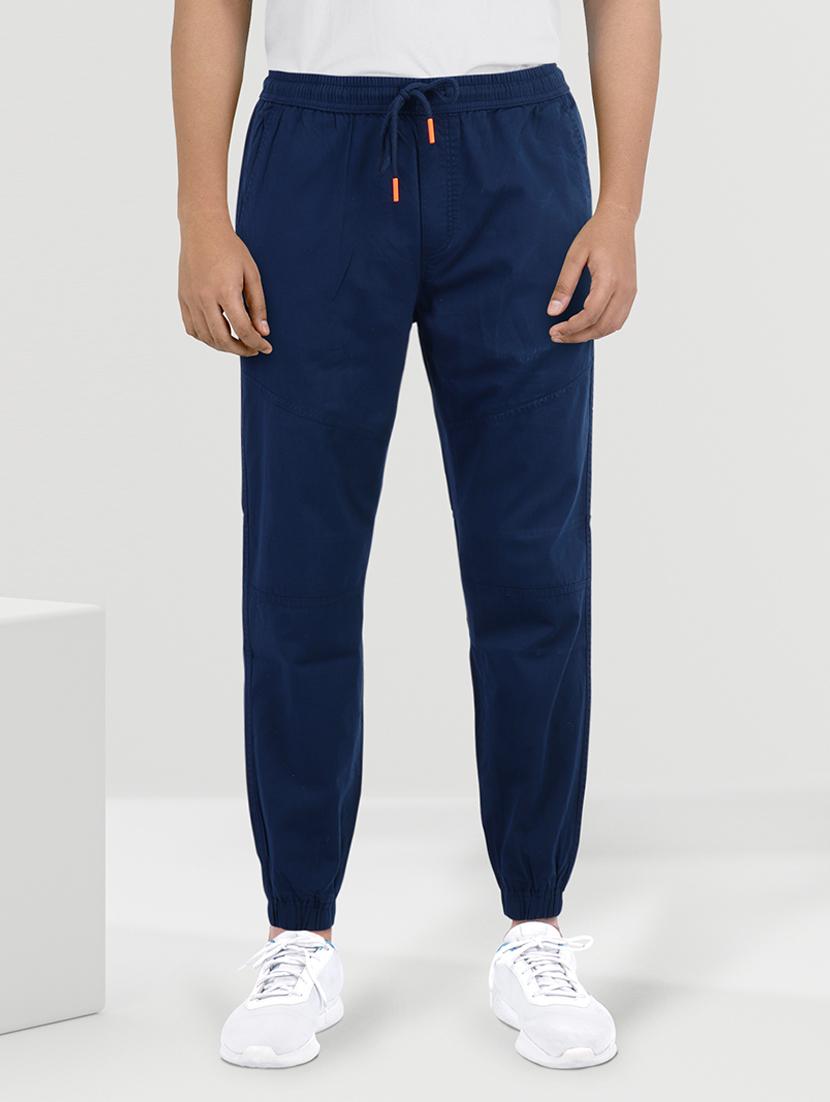 men mid-rise solid track pant - 21395459 - Zoom Image - 0