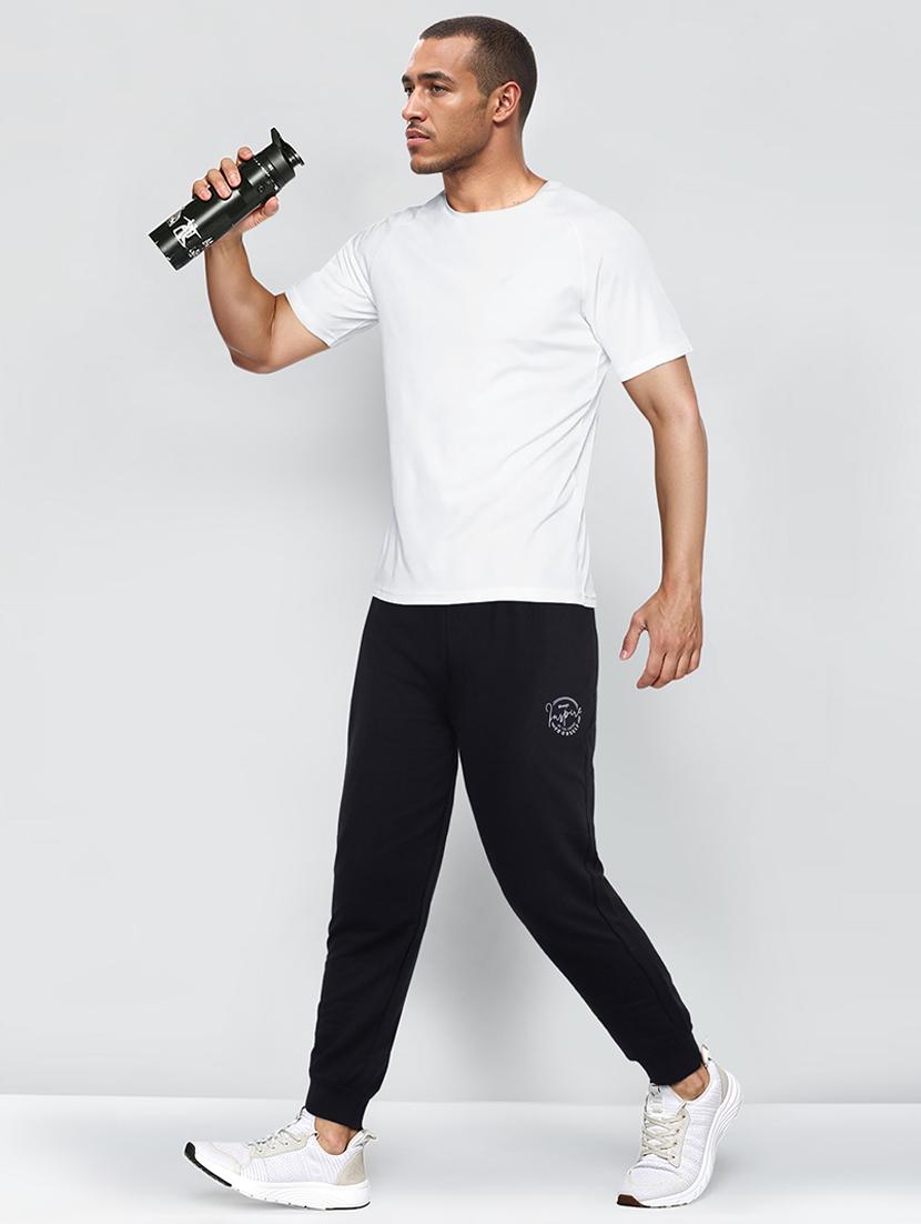men mid-rise solid track pant - 21395461 - Standard Image - 3