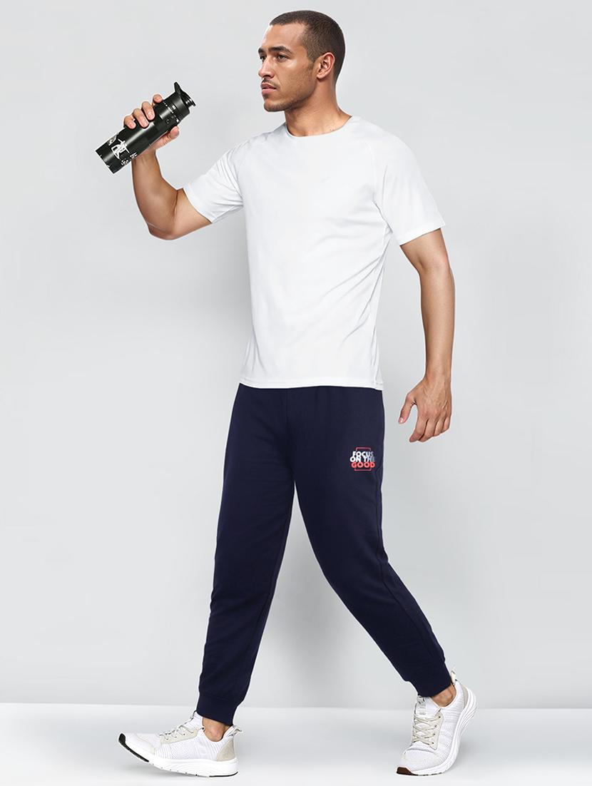 men mid-rise solid track pant - 21395462 - Standard Image - 3