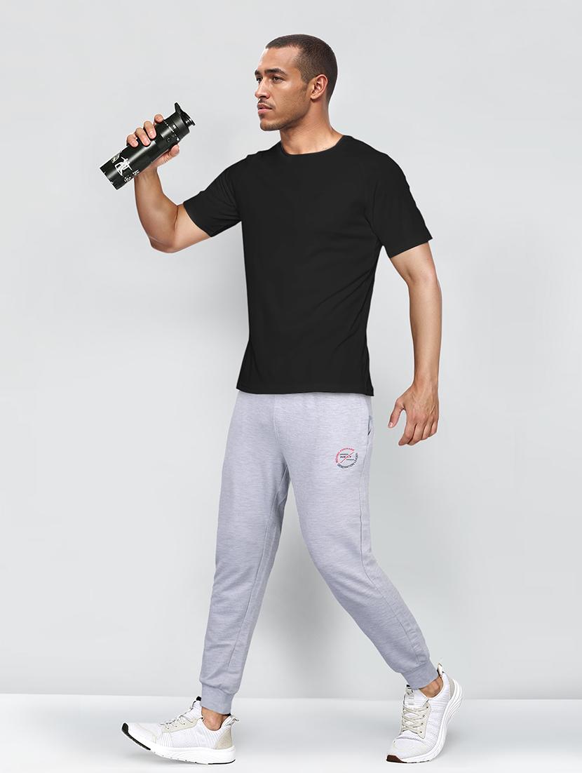 men mid-rise solid track pant - 21395463 - Standard Image - 3