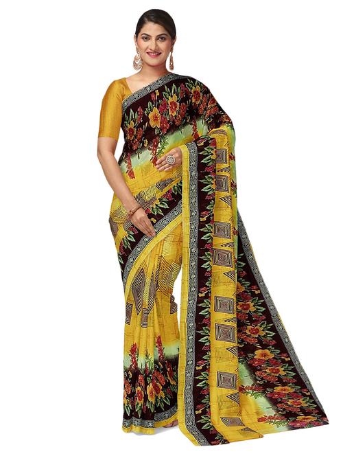 floral printed casual wear saree with blouse - 21396423 -  Standard Image - 0
