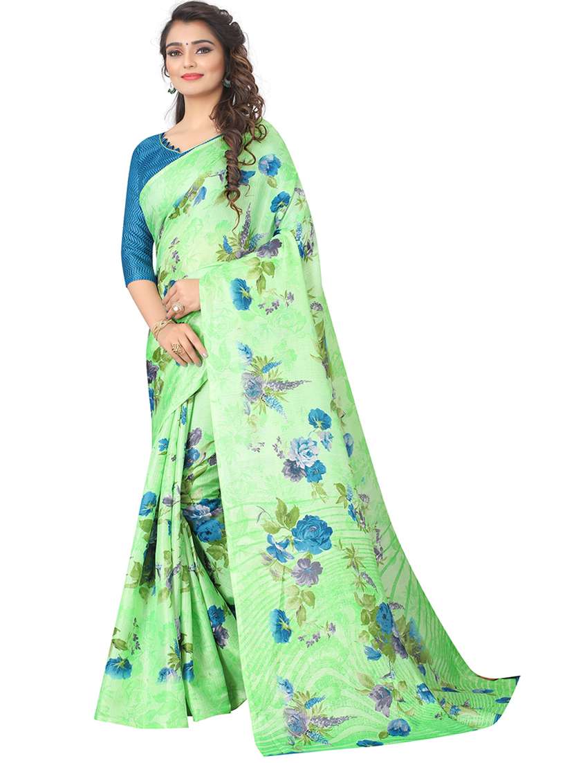 women floral printed saree - 21397022 - Zoom Image - 0