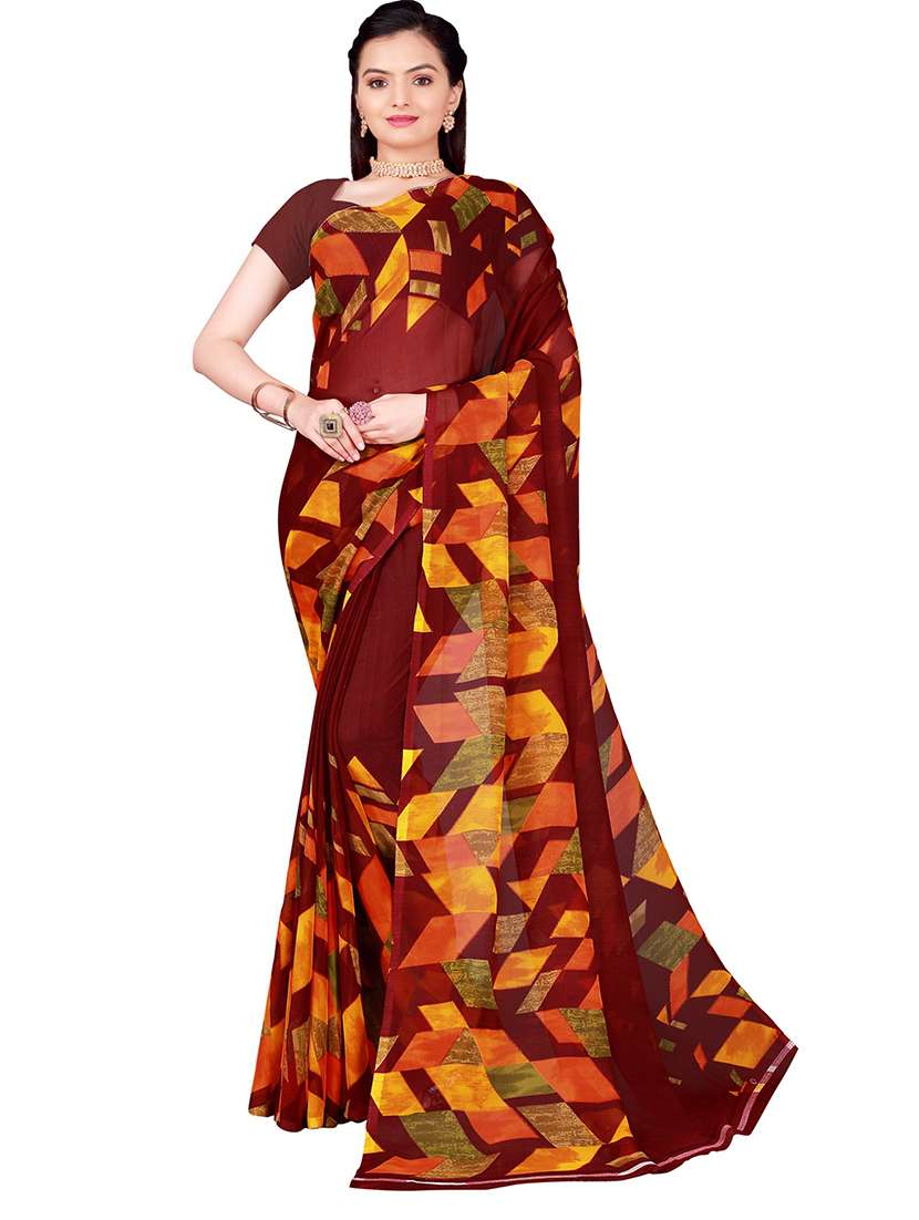 women pack of 2 printed saree - 21397109 - Standard Image - 3