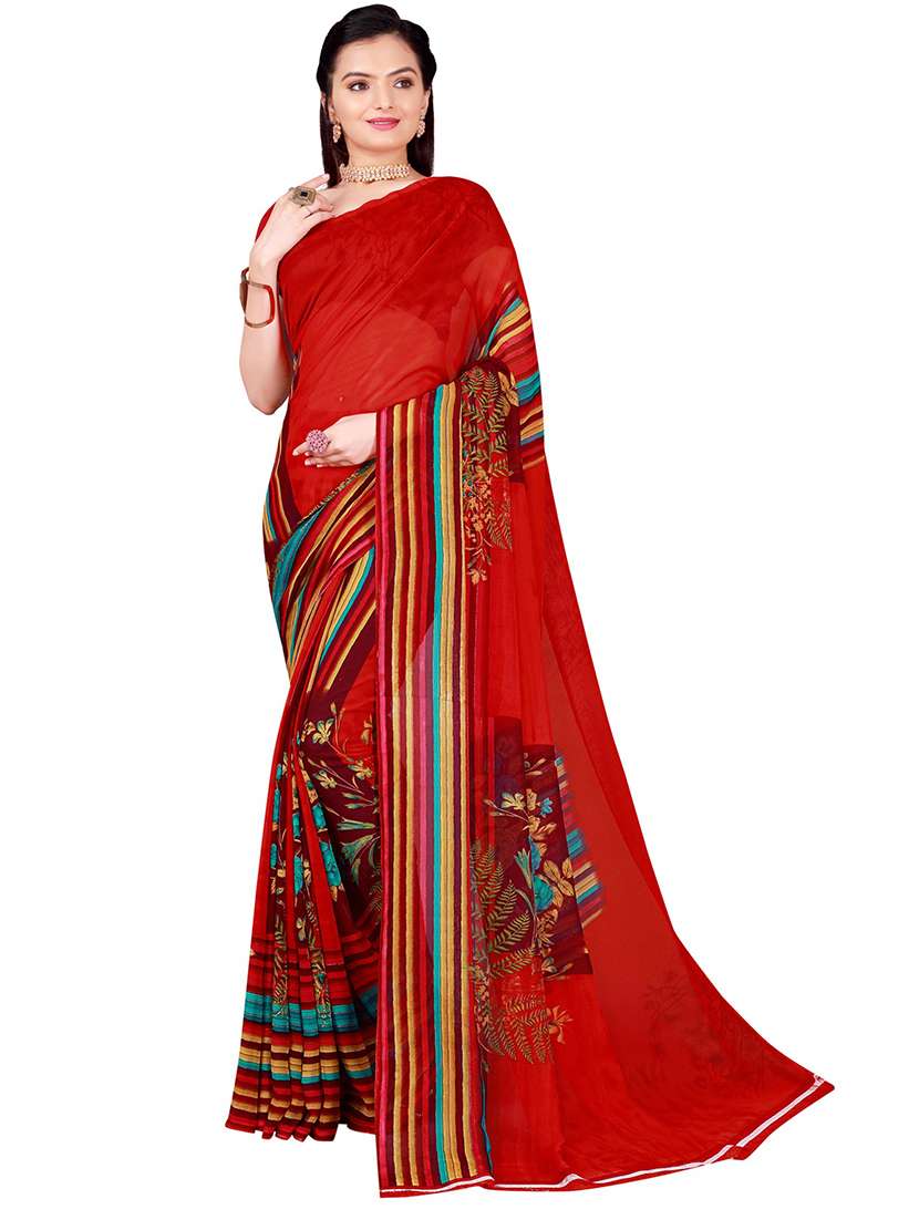 pack of 2 printed saree with blouse - 21397228 -  Standard Image - 3