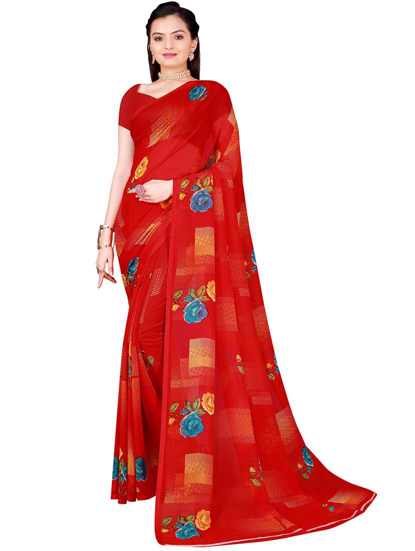 pack of 2 printed saree with blouse - 21397232 -  Standard Image - 3