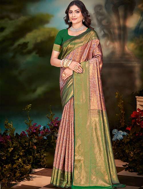 women self design banarasi saree with blouse - 21397429 -  Standard Image - 0