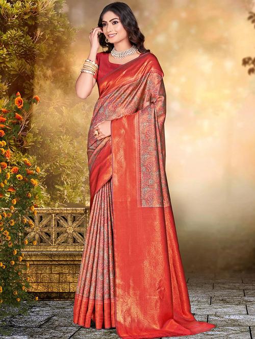 women self design banarasi saree with blouse - 21397437 -  Standard Image - 0