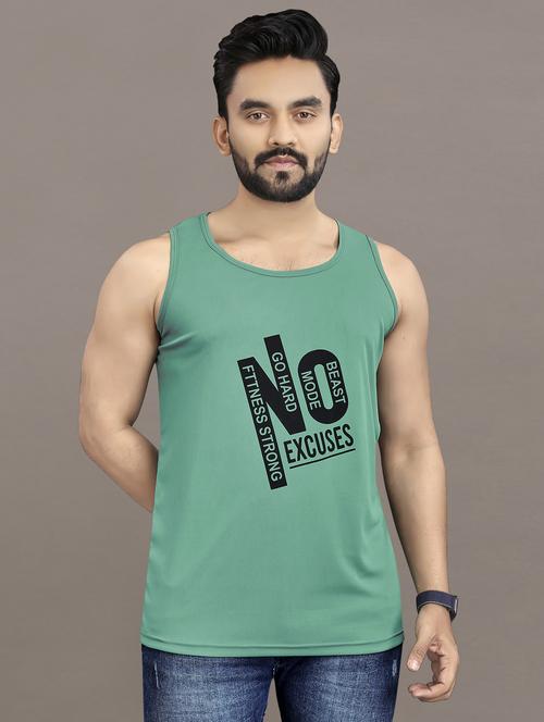 men's typography printed vest - 21397460 -  Standard Image - 0