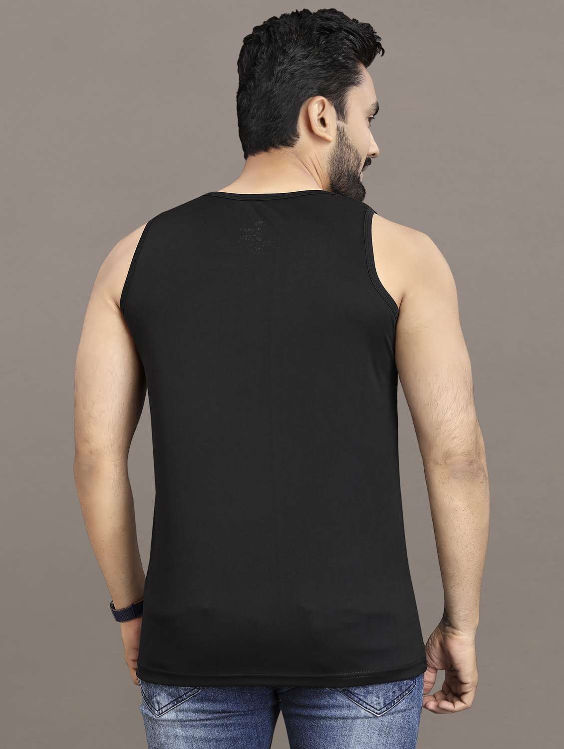men's typography printed vest - 21397463 -  Standard Image - 3