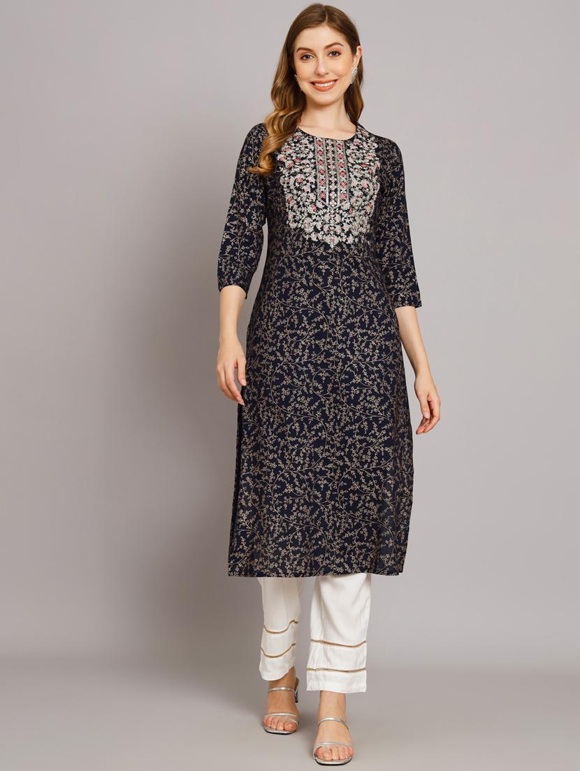 women printed kurta pant set - 21398859 - Zoom Image - 0