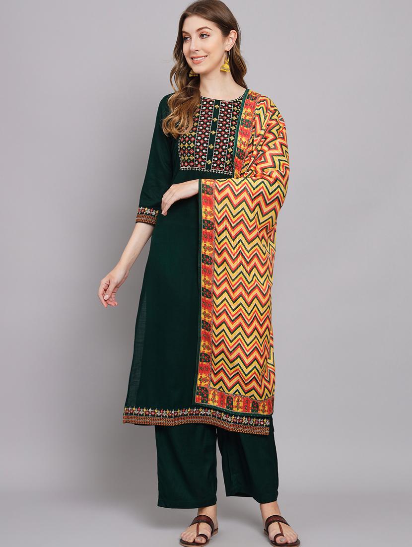 women three quarter sleeve suit set - 21398877 - Zoom Image - 0
