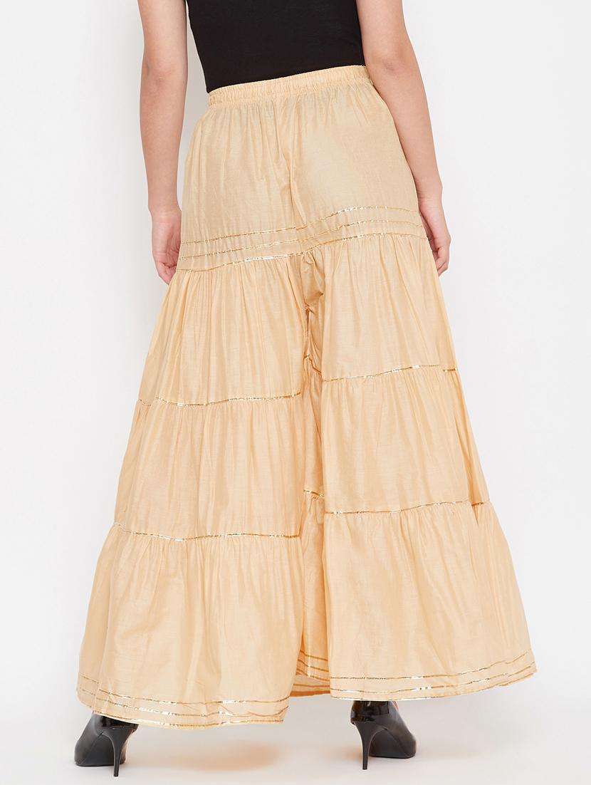women mid-rise self-designed flared palazzo - 21399267 - Standard Image - 3