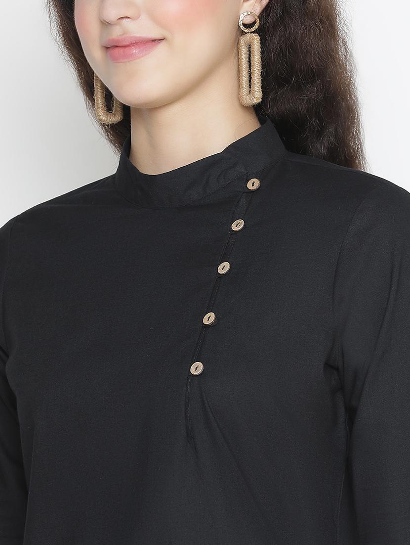 women black polyester regular top - 21399444 - Standard Image - 5