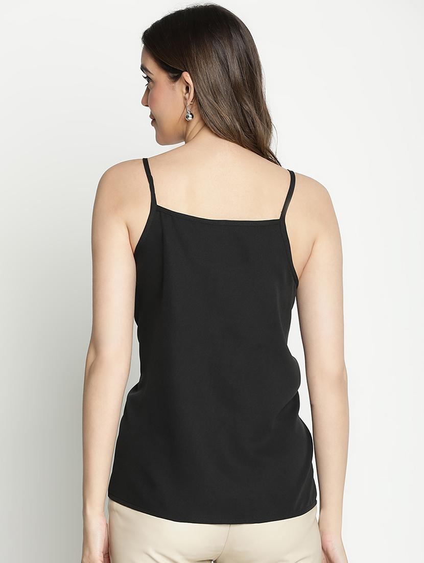 women black polyester regular top - 21399451 - Standard Image - 3