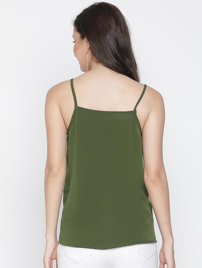women green polyester regular top - 21399495 - Standard Image - 3