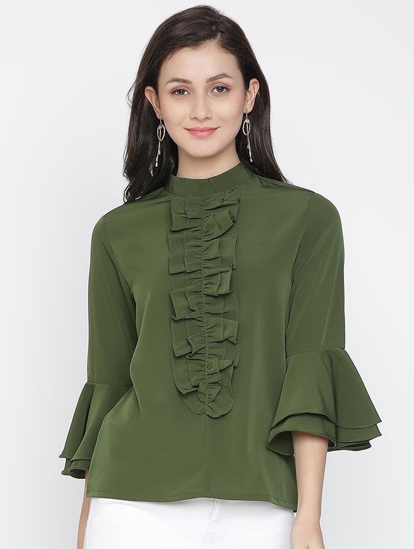 green solid regular top - 21399496 -  Zoom Image - 0