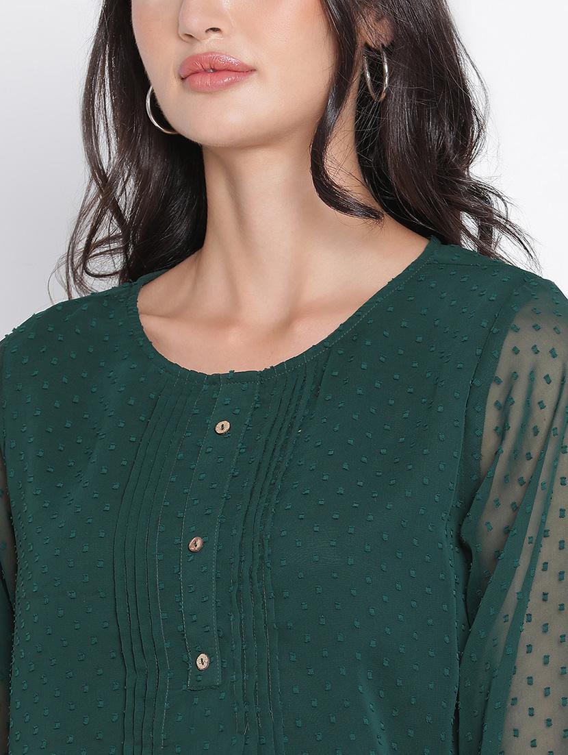 green self-designed regular top - 21399498 - Standard Image - 5